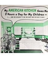 1950 AMERICAN KITCHENS - Styled in Steel - Unit by Unit -Vintage 50&#39;s Pr... - $11.58