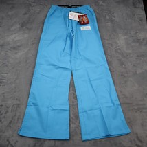 Dickies Pants Womens S Blue Medical Uniform Pull On Bootcut Scrub Bottoms - $22.75