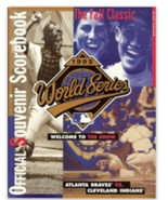 1995 World Series Official Souvenir Scorebook Atlanta Braves Cleveland I... - £14.85 GBP