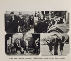 1926 Magazine Photo Scene &quot;Saturday Afternoon&quot; Pathe Starring Harry Langdon - £11.58 GBP