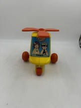 Vintage Playskool Helicopter Push Toy Noise Maker Blades Move When Pushed - $31.61