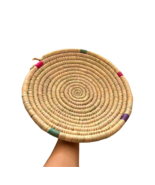 Handmade Moroccan Berber Basket – Woven Palm Leaf Storage Basket – Tradi... - $23.06