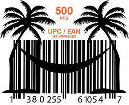 500 pcs UPC and EAN GTIN codes for Amazon (ASIN) Ebay Itunes Google etc - $18.99