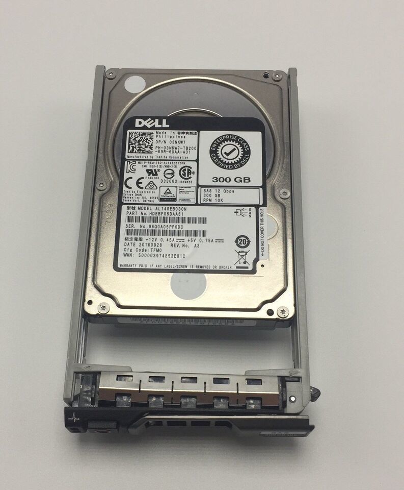 Dell 3NKW7 300GB 10K 2.5&#39; 12GBPS SAS Hard Drive - $19.10
