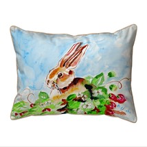Betsy Drake Jack Rabbit Left Large Pillow 16x20 - £46.60 GBP