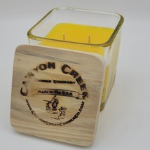NEW Canyon Creek Candle Company 14oz Cube jar SUNFLOWER Handmade! - £22.40 GBP