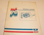 1976 CHRYSLER EMISSION CONTROLS SERVICE TRAINING MANUAL w/ letter from J... - £17.58 GBP