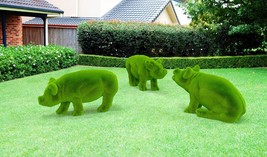 Outdoor Animal Pigs Topiary Green Figures covered in Artificial Grass Sculptures - £2,586.41 GBP