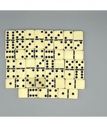 Lot of 27 Bakelite 1 7/8&quot;x7/8&quot; Cream Colored Dominos for Crafts - £15.67 GBP