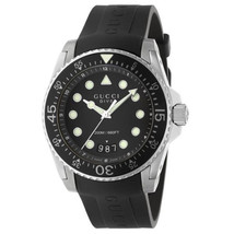 Gucci Men&#39;s Classic Black Dial Watch - YA136204B - £845.90 GBP