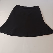 Ann Taylor Women&#39;s Back Zipper Black Pull-On Skirt Size 8 - €7,11 EUR