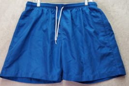 Trunks Board Shorts Men XL Blue Mesh Lined Pockets Logo Elastic Waist Dr... - £16.02 GBP
