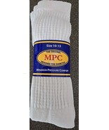 Three (3) LRS Feenix ~ WHITE Diabetic Crew Socks ~ Size 10-13 ~ Minimum ... - $35.08 CAD