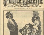 Gentlemen Jim&#39;s Menu Police Gazette Cover Boynton W Palm Beach &amp; Pompano... - $23.76