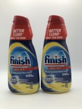 2 Finish Max in 1 Concentrated Gel Dishwasher Detergent 26 oz Lemon Bs192 - $24.30