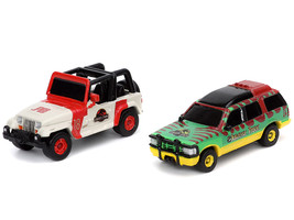 Jurassic Park Theme Park Entrance Diorama with Jeep Wrangler and Ford Explorer 3 - £39.79 GBP