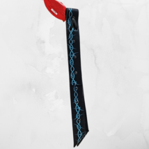 Showman Black Nylon Tie Strap & Off Billet Set Turquoise Barb Wire Design... image 2