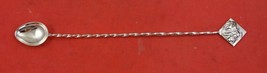 Mexican Sterling Silver Mint Julep Spoon twisted eagle 19 mark 8 1/2&quot; - £84.85 GBP