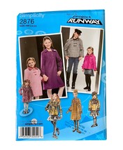Project Runway Sewing Pattern 2876 Childs Coat Jacket Hat Size HH 3 4 5 ... - €5,96 EUR
