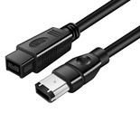 Ieee 1394B Firewire 800 To 400 9 Pin To 6 Pin Cable 6Ft, Firewire 800 9 ... - $17.99