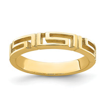 14k Cut-Out Greek Key Band R742 - £297.84 GBP