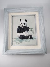 Panda Eating Bamboo Painting Beech Street Art Co Signed - £35.52 GBP