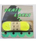 Vintage Mitchellace Skate Laces Pair Neon Yellow 81&quot; NEW - $11.30