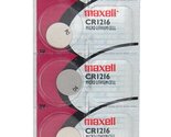 Maxell Lithium Battery CR1216 Pack of 5 Batteries - $6.16