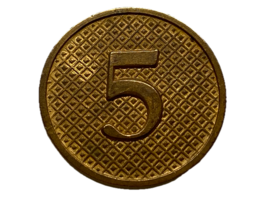 CIRCA 1919-1937, 5th REGIMENT, NEW YORK STATE GUARD TYPE II, COLLAR DISK... - $284.31 MXN