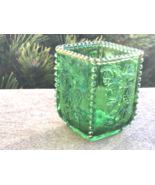 Victorian Toothpick Holder EAPG Emerald Green Panelled Grape Kokomo Glas... - £38.68 GBP