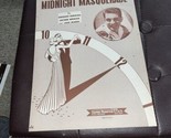 MIDNIGHT MASQUERADE SHEET MUSIC 1946 Bierman Berman Manus Blue Cover SM1 - $5.45