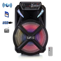 beFree Sound 15 Inch Bluetooth Portable Rechargeable Party Speaker - £74.84 GBP