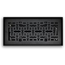 Floor Register 1-Way Air Diffuser 4&#39;&#39; x 12&#39;&#39; Steel, Matte Black, TRUaire... - $14.10