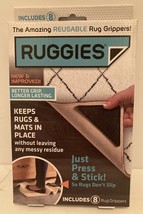 Ruggies Reusable Set of 8 Rug Mat Grippers/Pads Press Sticks  Washable B... - €10,75 EUR