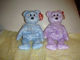 Ty Beanie Babies Bubbly &amp; Toast Bears - £15.13 GBP