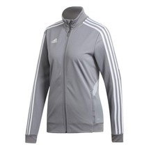 adidas Women Tiro 19 Training Jacket Grey/White DW4785 - $24.06