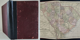 1905 antique SOUTH CAROLINA HISTORY w MAP native american indian negro insurrect - £97.30 GBP