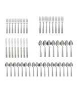 49 Piece Stainless Steel Flatware and Organizer Tray Value Set Silver Service 8 - €17,85 EUR