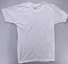 Vintage Duofold Shirt Size Large Blank White Tee Made in USA 90&#39;s era - £14.11 GBP