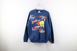 Vintage 90s Looney Tunes Womens XL Faded Hip Hop Tweety Bird Sweatshirt USA - £55.46 GBP