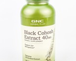 GNC Black Cohosh Extract 40 mg 100 Capsules BB12/24 Menopause Herbal Plus - $22.20