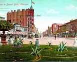 Vtg Postcard 1909 Entrance to Drexel Blvd Chicago, Illinois Street View ... - £4.23 GBP