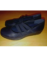 EASY STREET COMFORT WAVE LADIES BLACK SLIP-ON WEDGE SHOES-7.5M-WORN ONCE... - $13.09