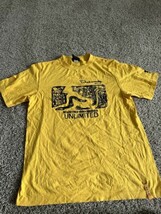 Vintage Crunkn Munky Mens T Shirt Size Medium Yellow Short Sleeve Crew Neck - £18.67 GBP