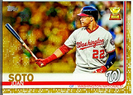 Hot Gold! Juan Soto Rookie Cup Gold Sp 2019 Topps #213 Serial /2019 Nationals - £959.18 GBP