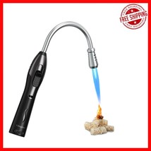 Long Butane Lighter for Campfires &amp; Grills - Adjustable Flame with Safet... - $668.33 MXN