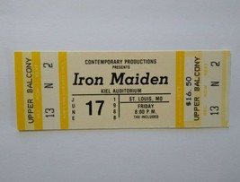 Iron Maiden Original UNUSED 1988 Concert Ticket Kiel Auditorium St. Louis Metal - £12.61 GBP
