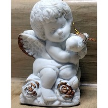 Vintage Hermitage Pottery ONE Porcelain Angel With Bird Please See Desc.... - $7.19