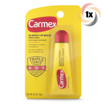 1x Tube Carmex Classic Lip Balm Medicated Lip Protectant | .35oz | Soothes Lips - £6.97 GBP