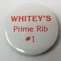 Whitey&#39;s Prime Rib #1 Button Whitey Herzog Restaurant St. Louis - £9.68 GBP